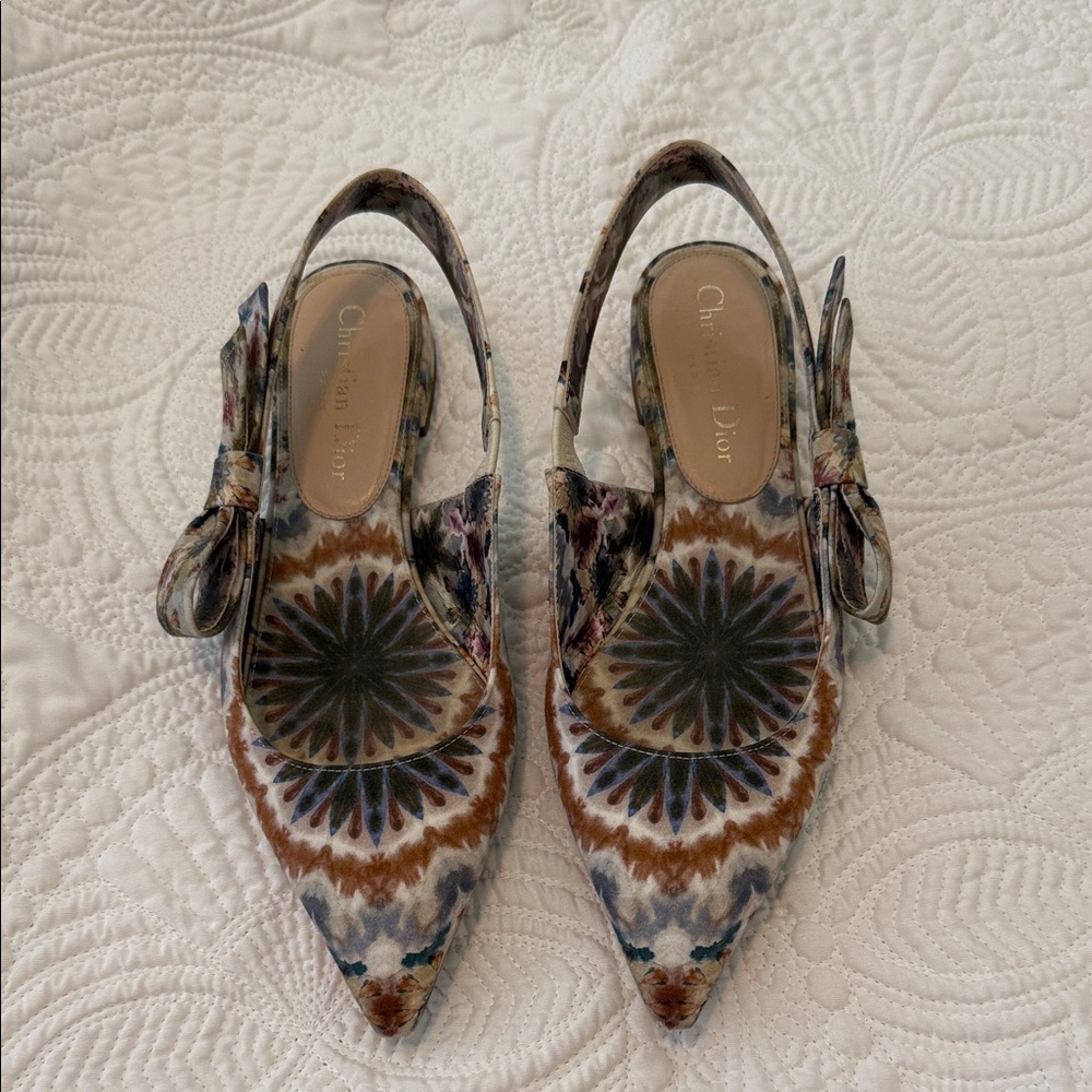 Christian Dior Kaleidiorscopic Tie-dye flats Sz. 35.5